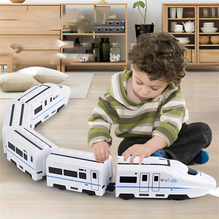 Wooden Toy Train Educational Playset Toddlers
