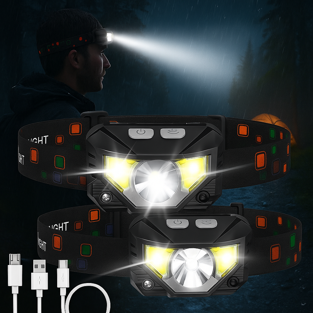 Hunting Gear Rechargeable LED Head Torch