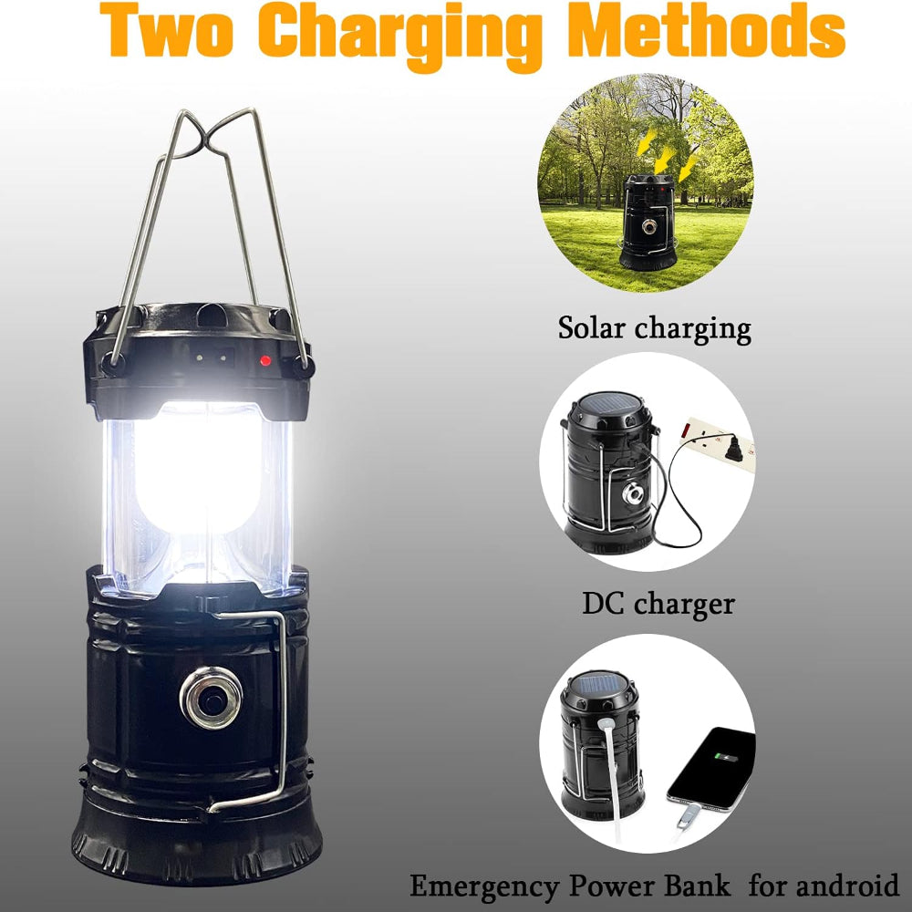 Hunting Gear Solar Rechargeable LED Camping Lantern