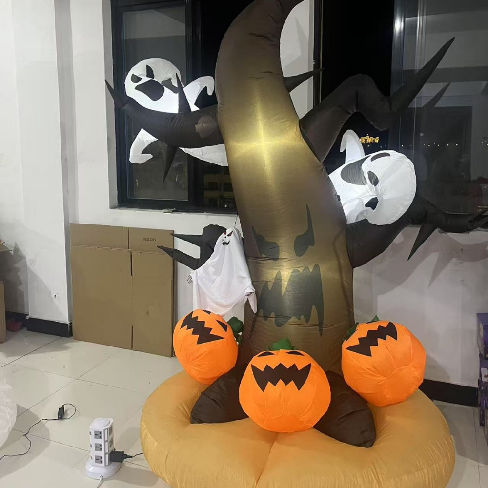 Halloween Outdoor Decoration Inflatable Pumpkin Display LED Lights