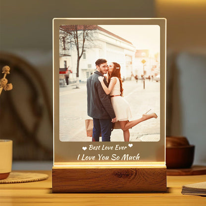 Digital Photo Frame Acrylic Light Night Lamp