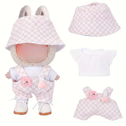 Dolls Clothes Set Cotton Dungarees Outfit