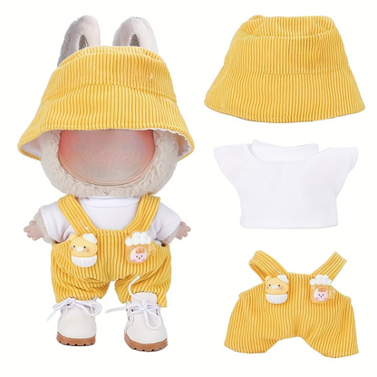Dolls Clothes Set Cotton Dungarees Outfit