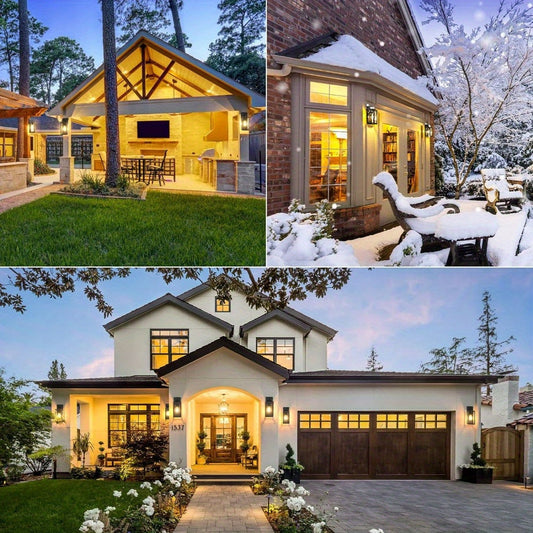 Outdoor Wall Light Modern Metal Lantern