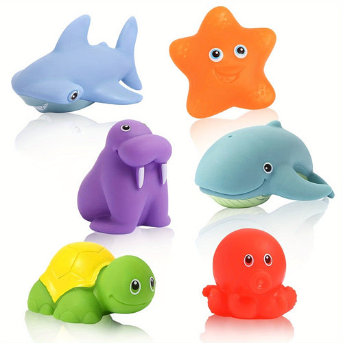 Bath Toys Set Soft Floating Animal Figures