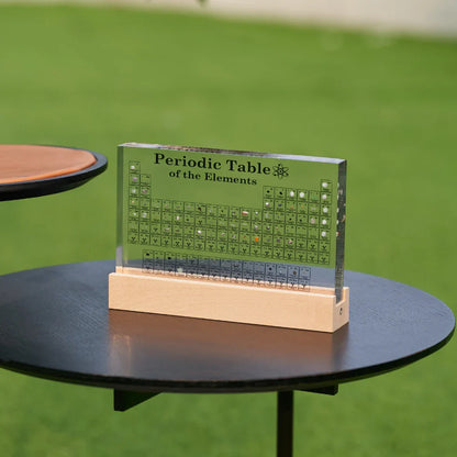 Desk Lamp Acrylic Periodic Table Display