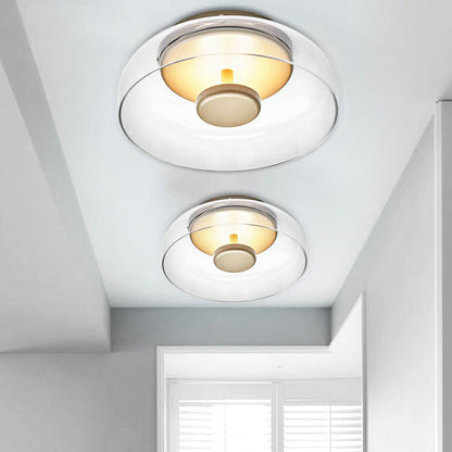 Ceiling Light Glass Shade Modern LED Fixture