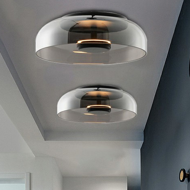 Ceiling Light Glass Shade Modern LED Fixture