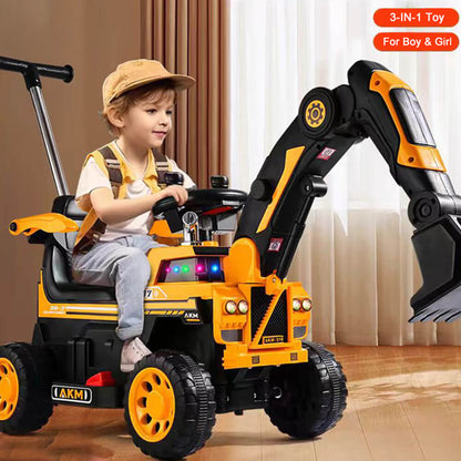 Kids Ride On Excavator Toy Christmas Gift