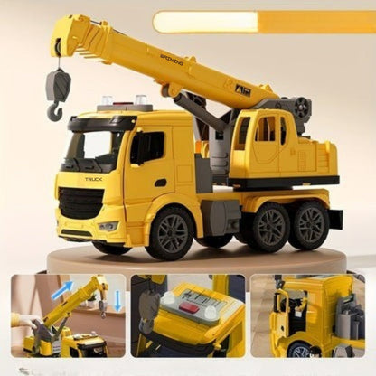 Toy Crane Truck with Lights and Sounds