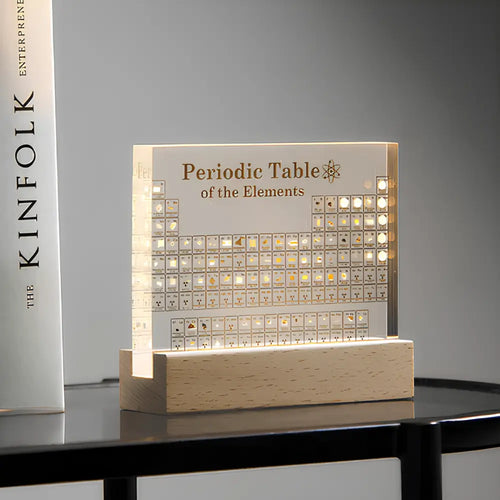 Desk Lamp Acrylic Periodic Table Display