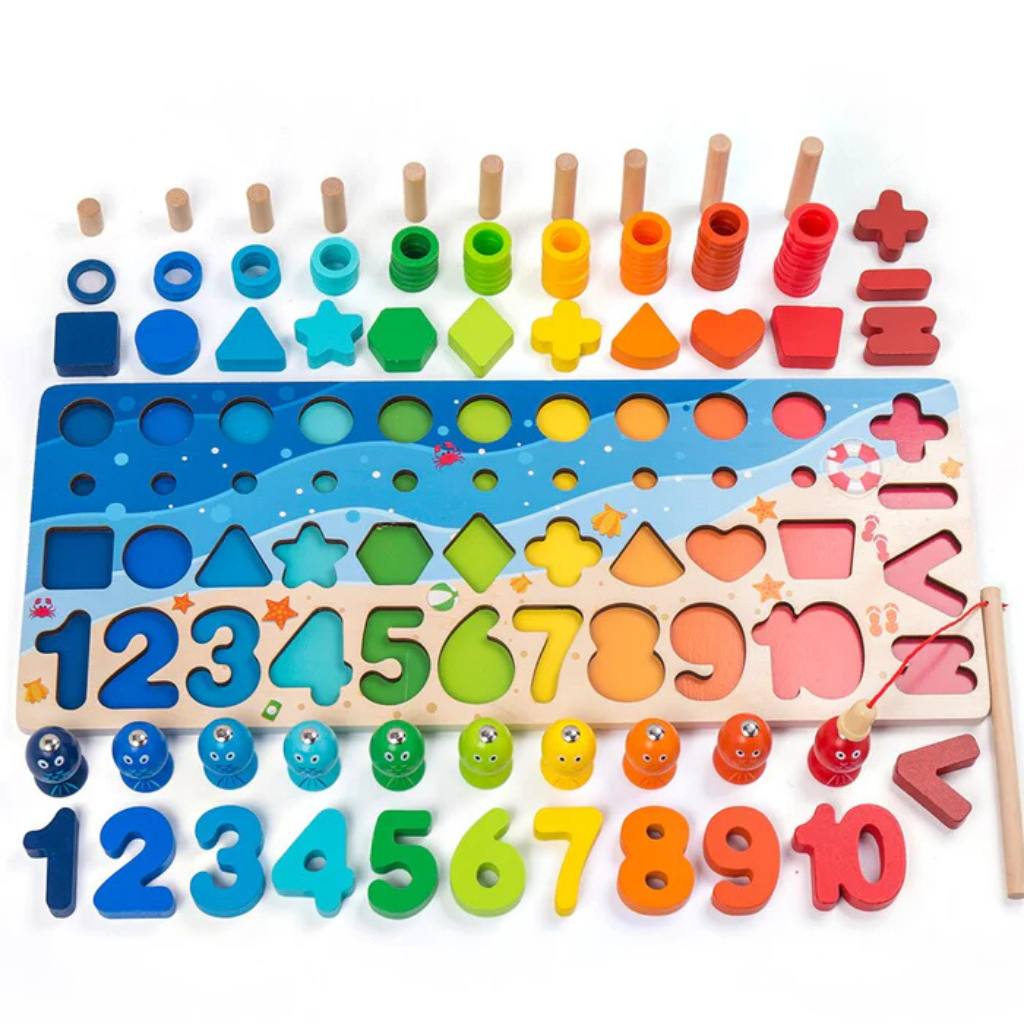 Educational Wooden Toys Montessori Puzzle Board