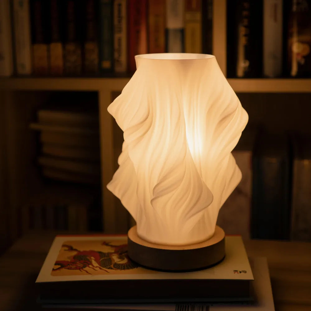 Table Lamp Wood Base Modern Lighting