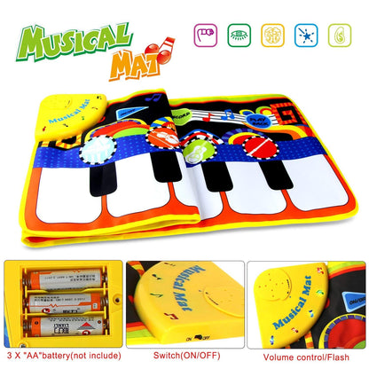 Musical Play Mat for Kids with Instruments