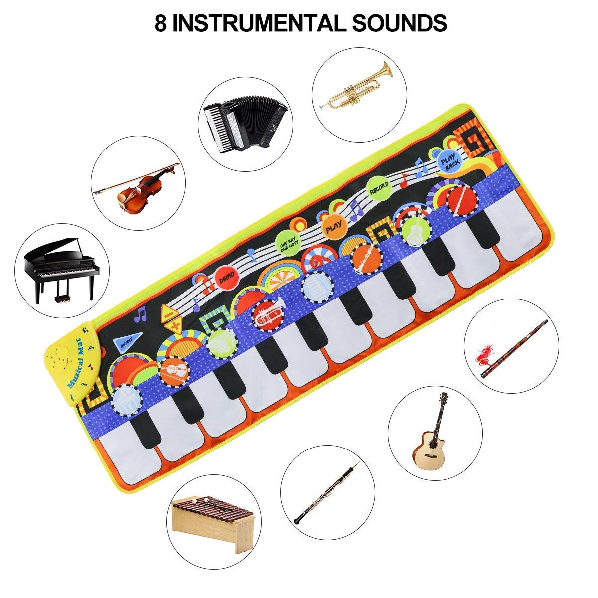 Musical Play Mat for Kids with Instruments