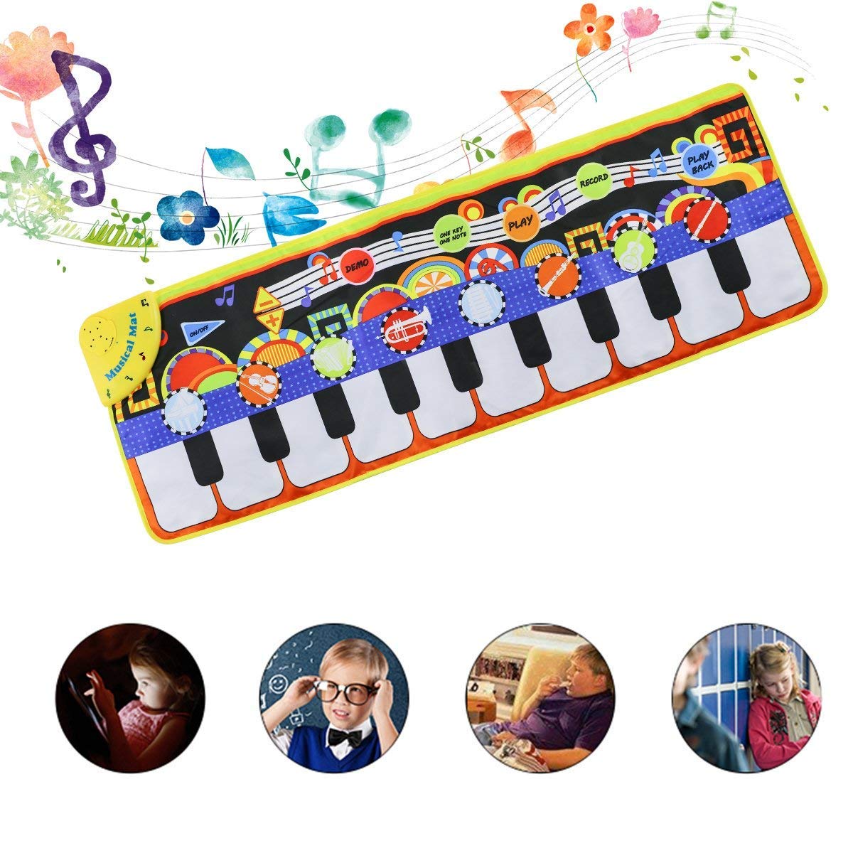 Musical Play Mat for Kids with Instruments
