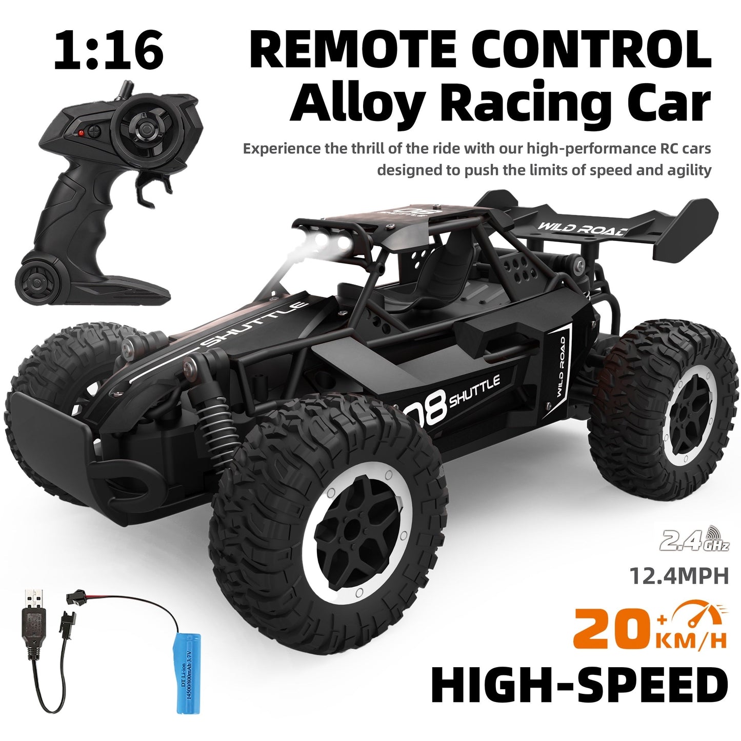 Remote Control Off-Road Alloy Racing Car