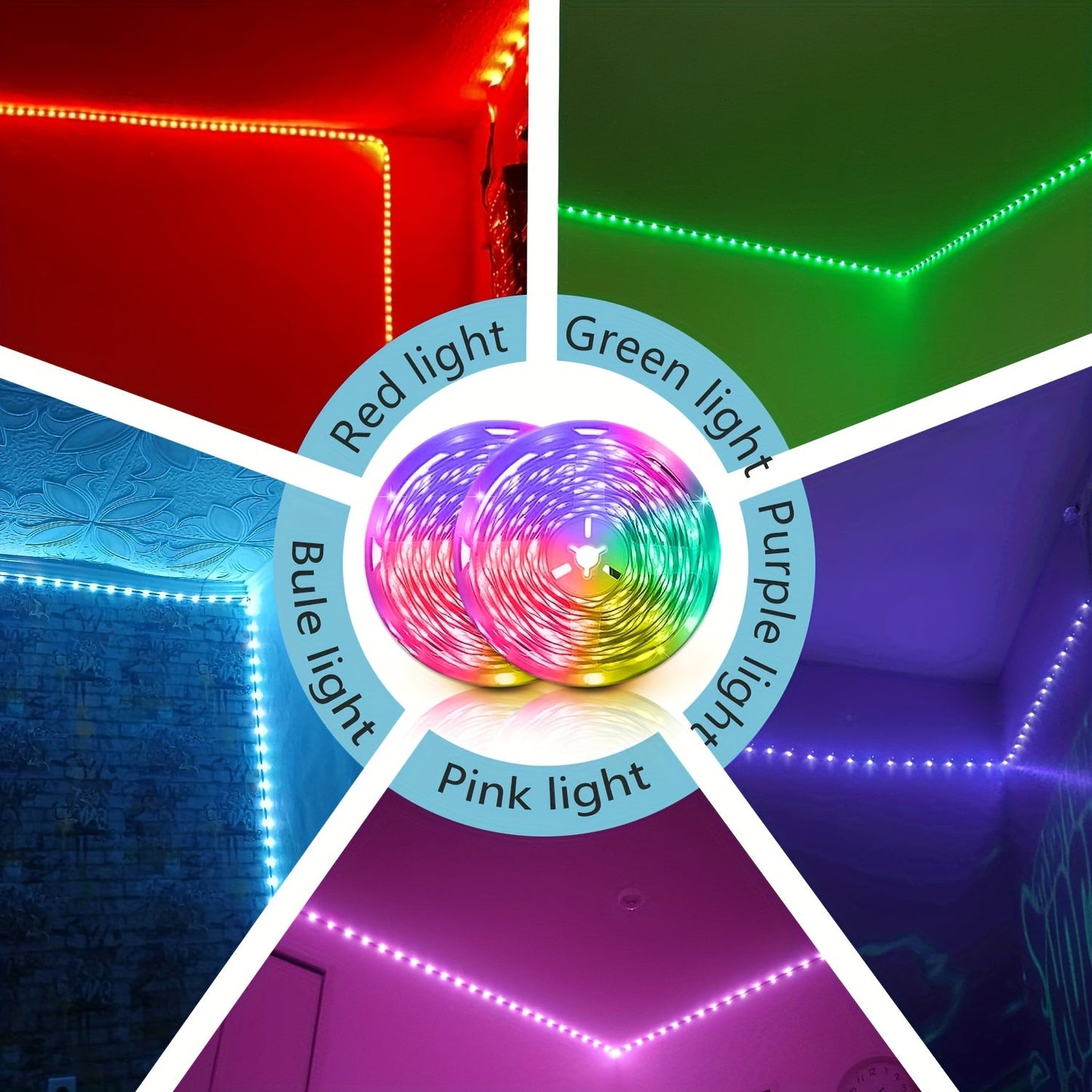 LED Strip Lights Colour Changing with Music Sync