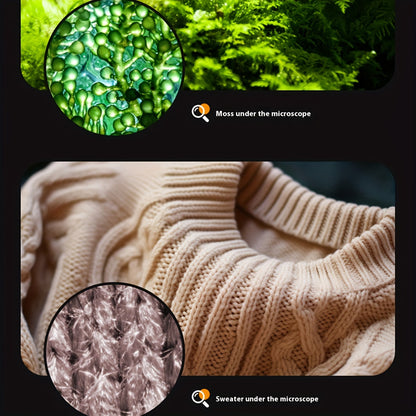 Mini Microscope with LED Light for Kids