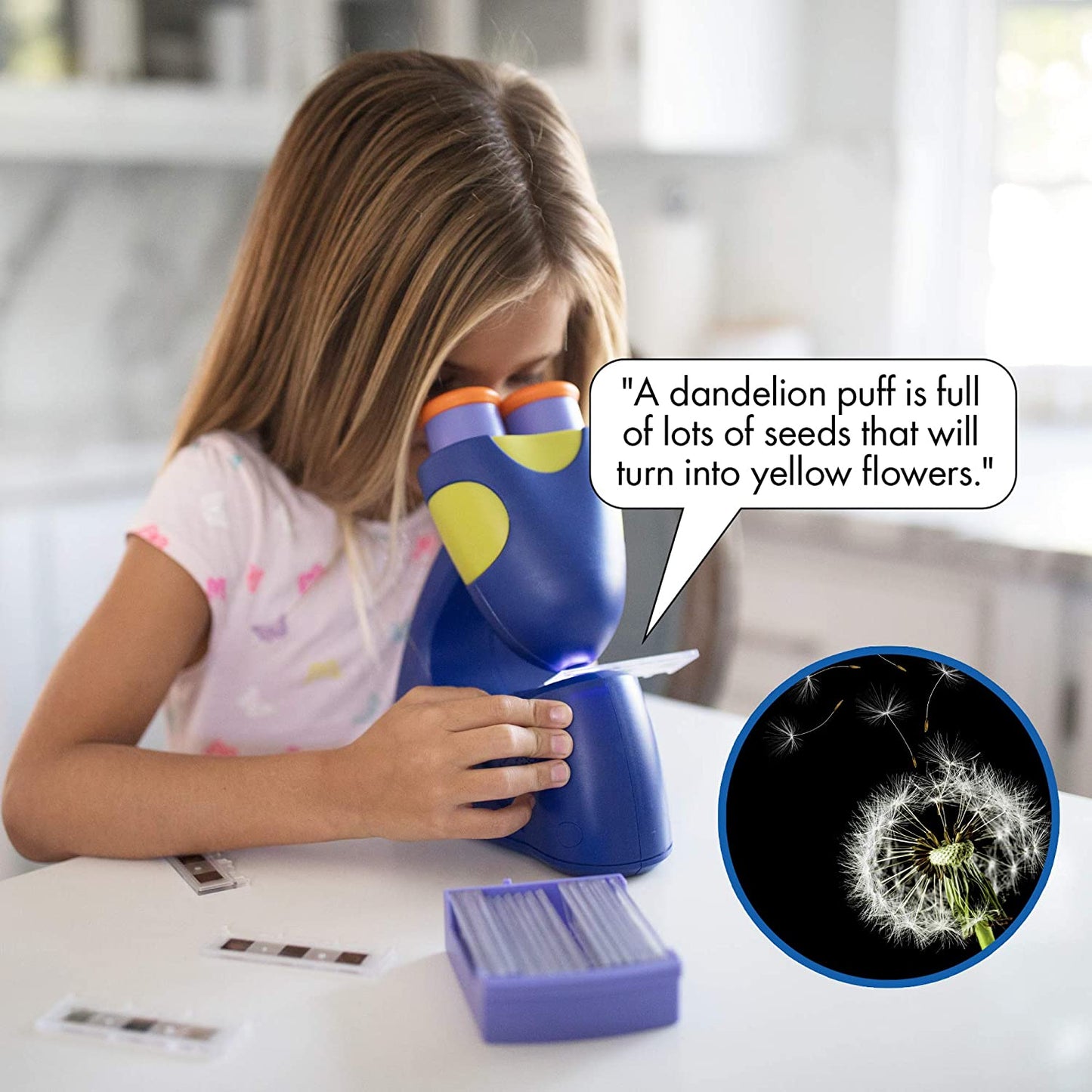 Microscope Toy for Kids with Talking Feature