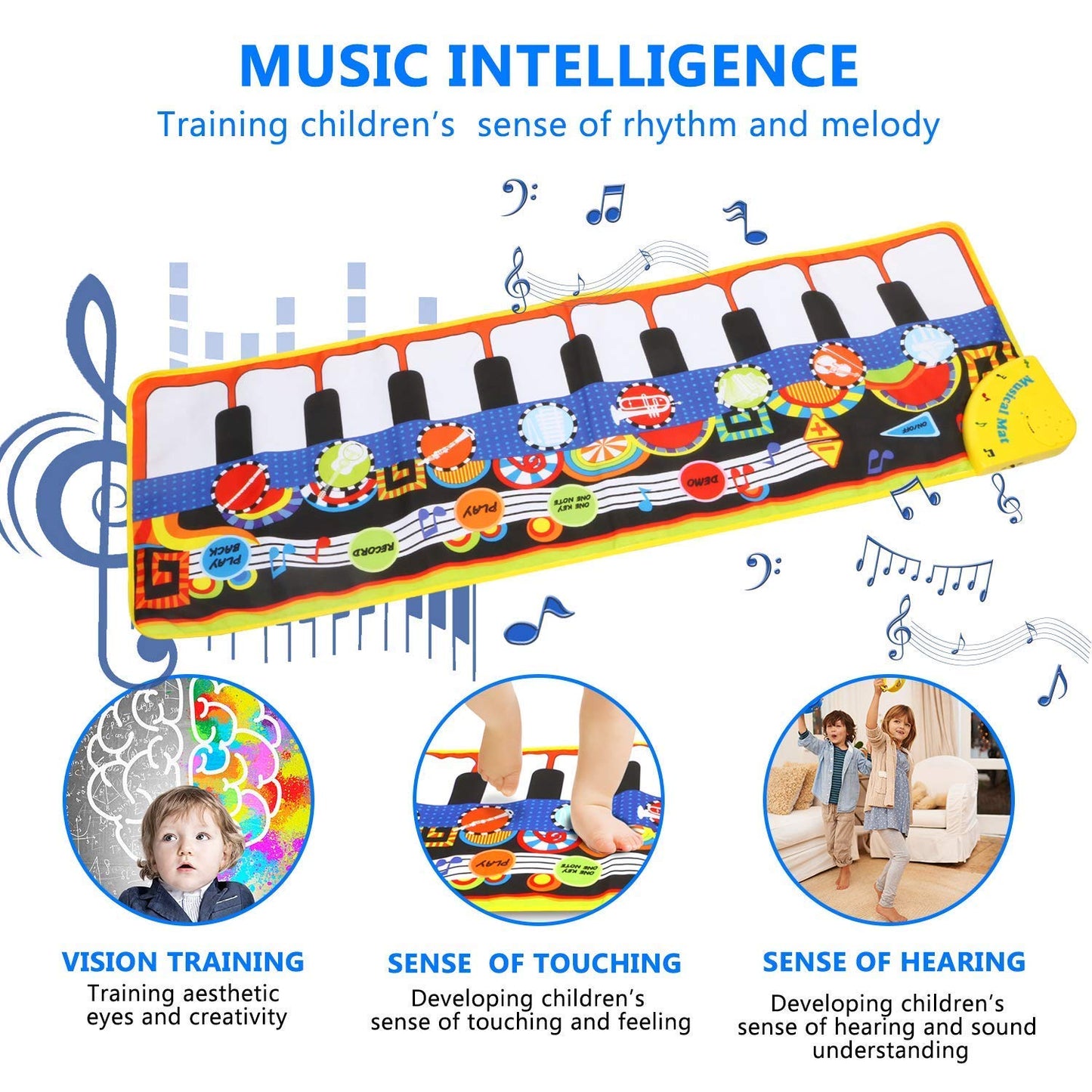 Musical Play Mat for Kids with Instruments