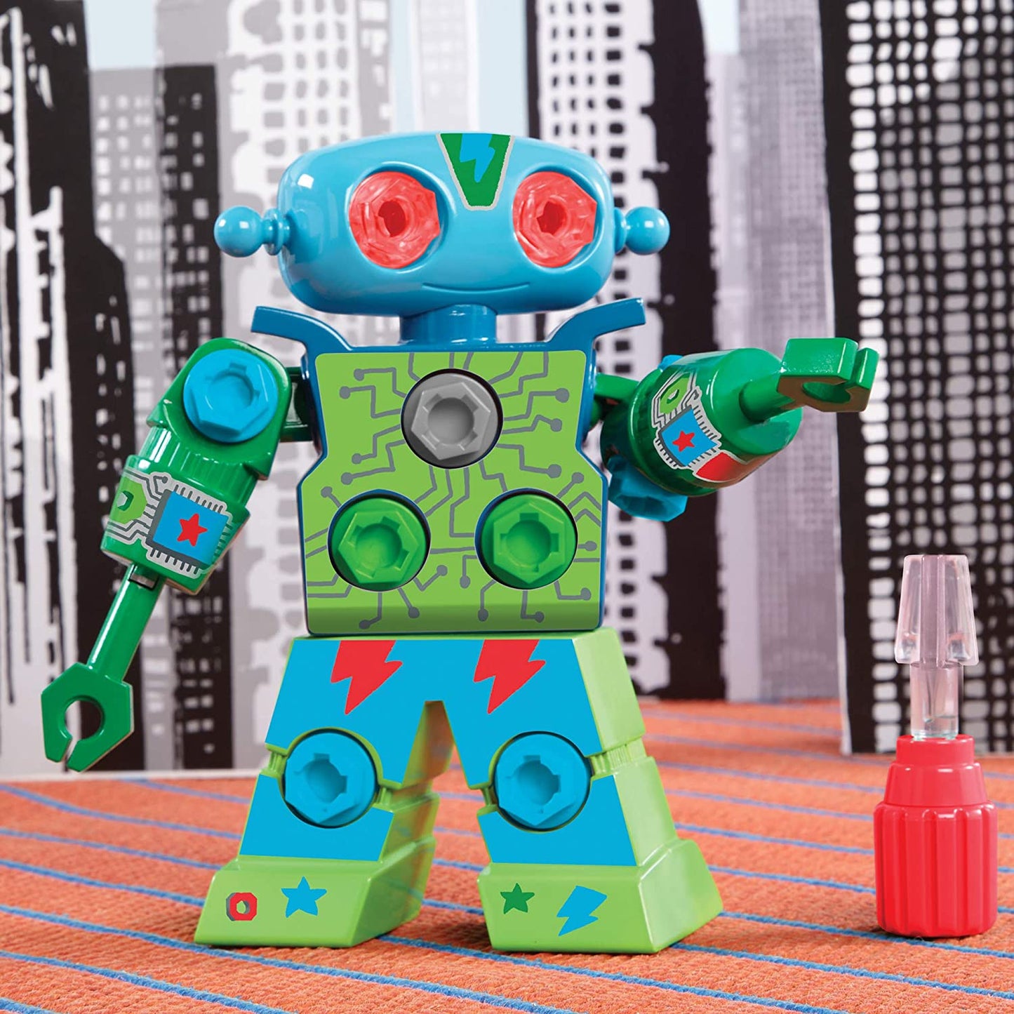 Building Toy Robot for Kids Engineering Play
