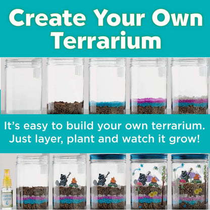 Plant Growing Kit Colourful Terrarium Set