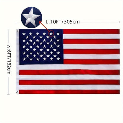 American Flag Outdoor Heavy Duty Polyester Brass Grommets