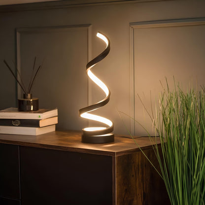 LED Table Lamp Modern Spiral Design