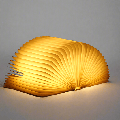 Table Lamp Folding Wood LED Book Light