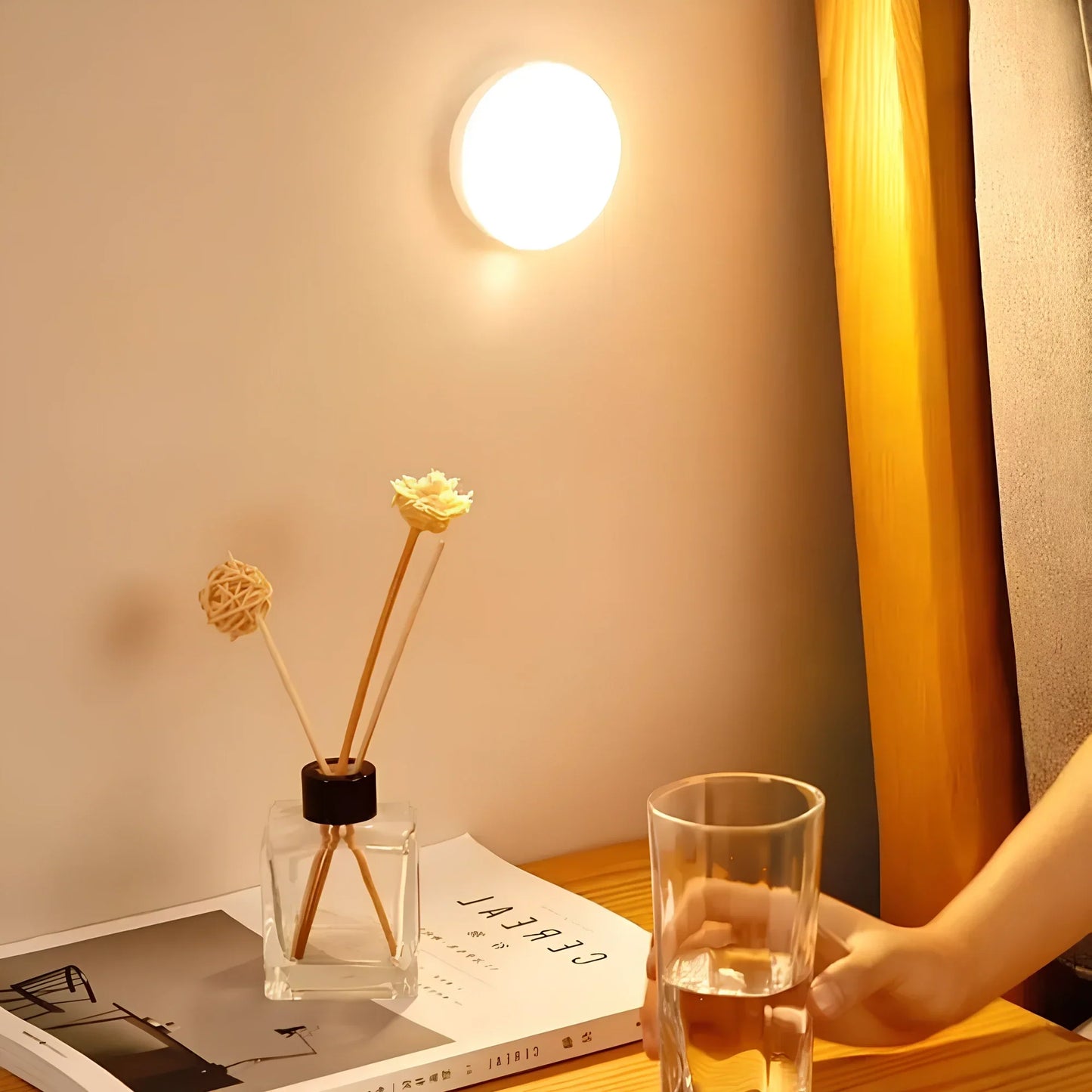 LED Night Light Motion Sensor Wall Lamp