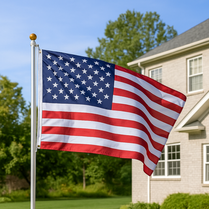 Durable American Flag Outdoor All Weather Polyester Brass Grommets