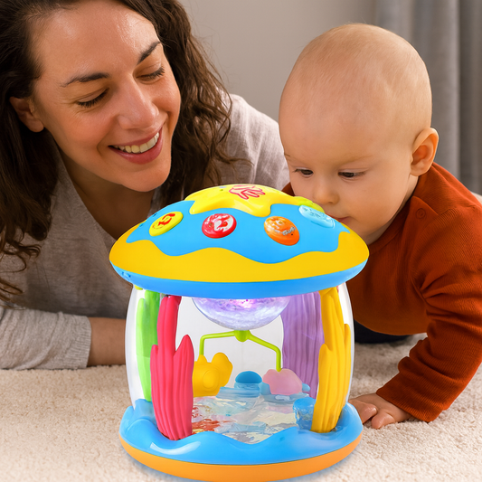 Baby Musical Toy Colourful Plastic Light-Up Dome