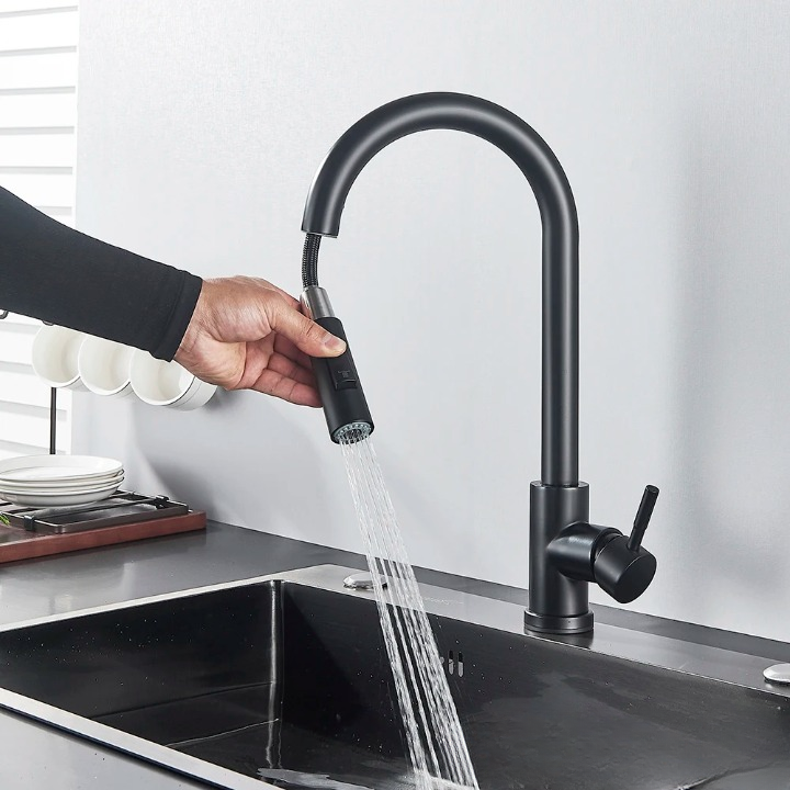 Kitchen Tap with Touch Sensor and Pull Out