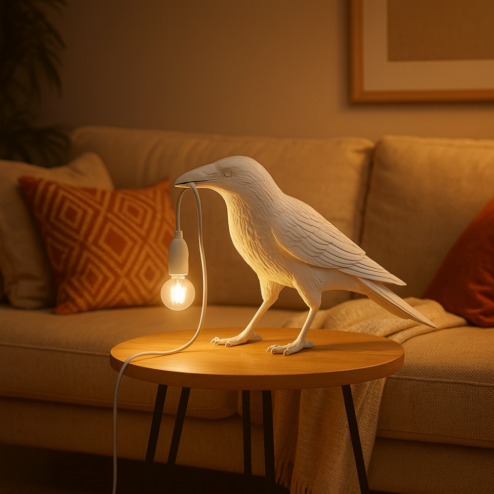 Halloween Decoration Crow Table Lamp Light