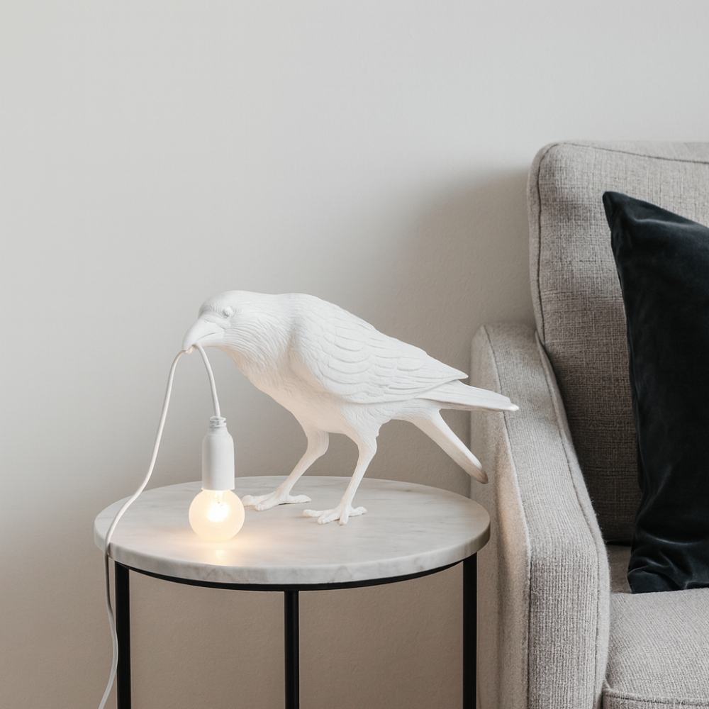 Halloween Decoration Crow Table Lamp Light