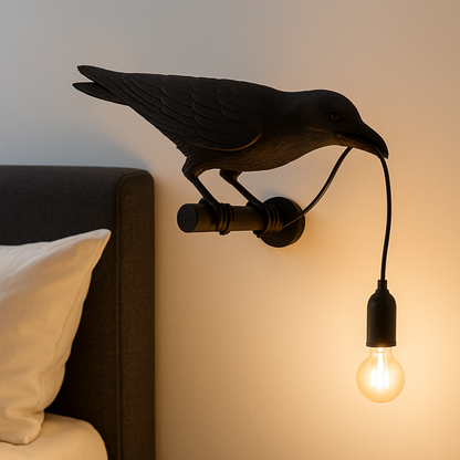 Halloween Decoration Crow Table Lamp Light