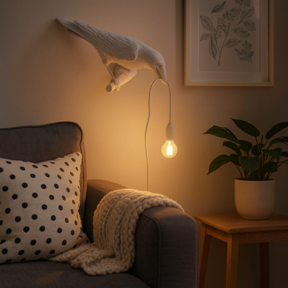 Halloween Decoration Crow Table Lamp Light