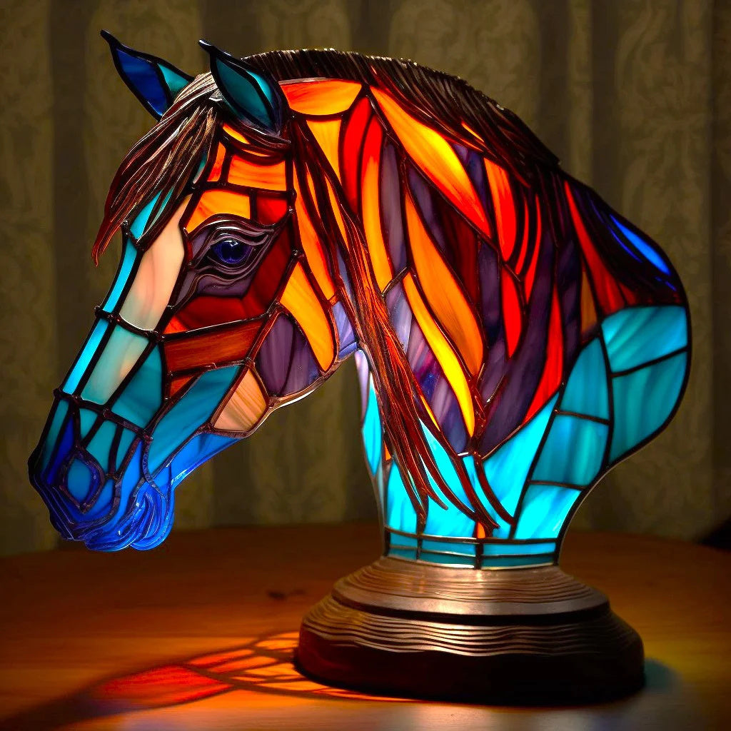 Animal Stained Glass Table Lamp Ornament