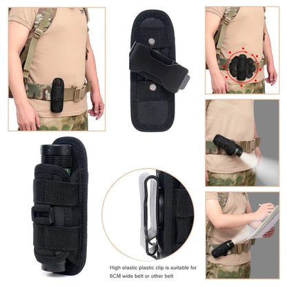 Hunting Gear Nylon Flashlight Holster Pouch