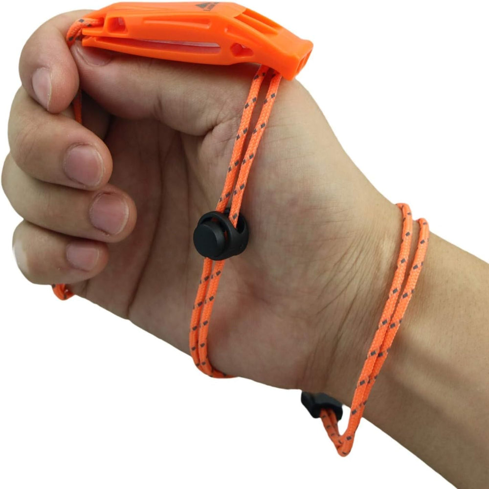 Hunting Gear Safety Plastic Survival Whistle Lanyard Camping