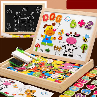 Wooden Magnetic Toys Drawing Board for Kids