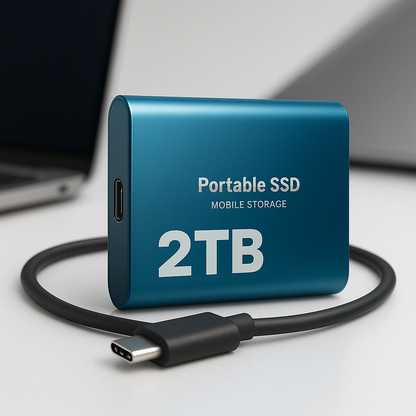 Portable SSD 2TB Hard Drive External Storage Compact Fast Best Quality