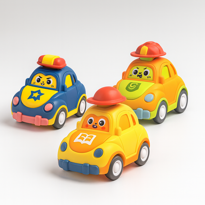 Toy Cars Plastic Educational Vehicle Playset