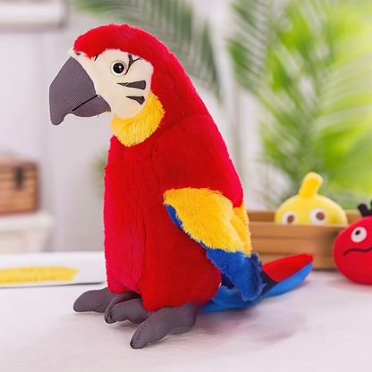 Plush Talking Toy Parrot Voice Mimic Bird