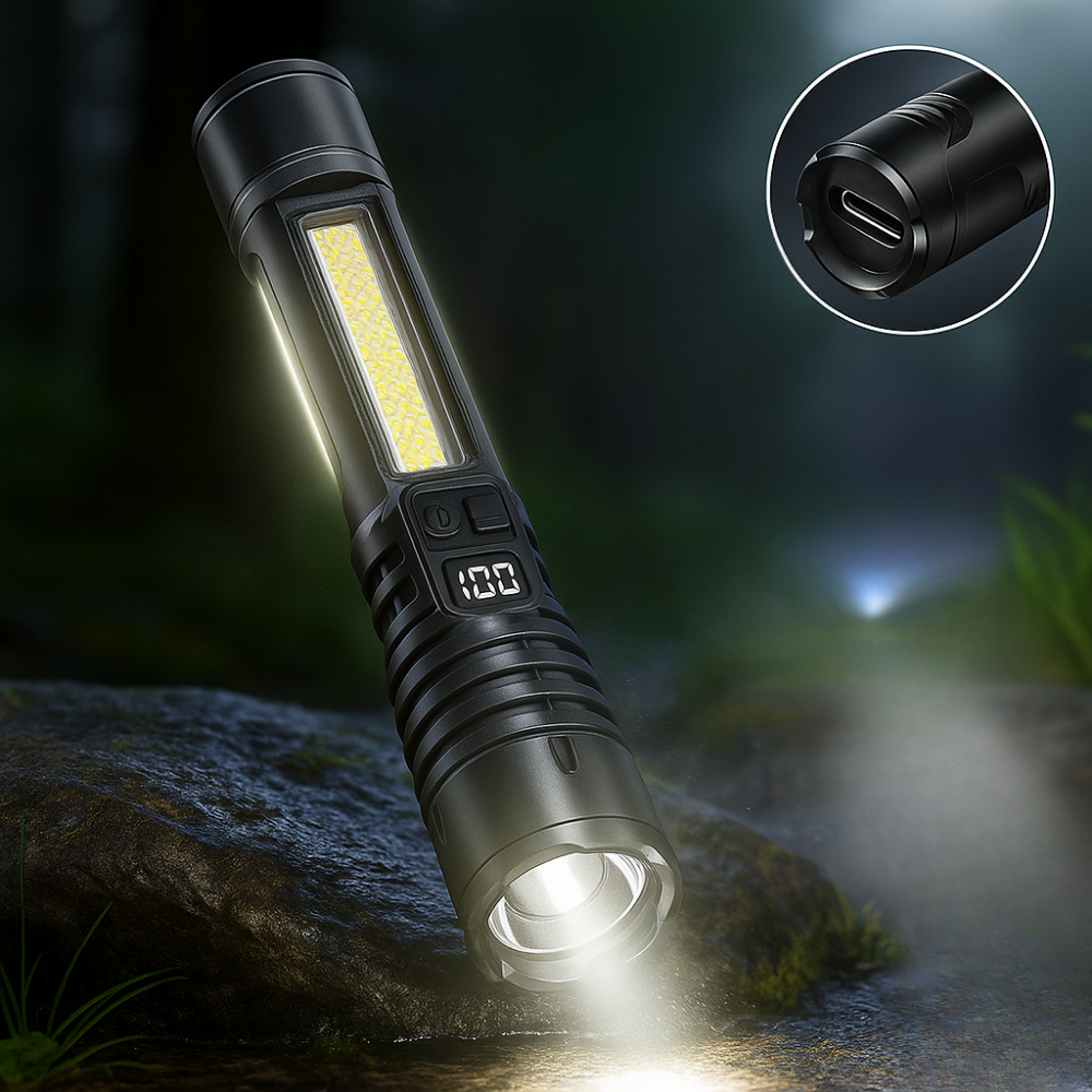 LED Rechargeable Hunting Gear Torch Light