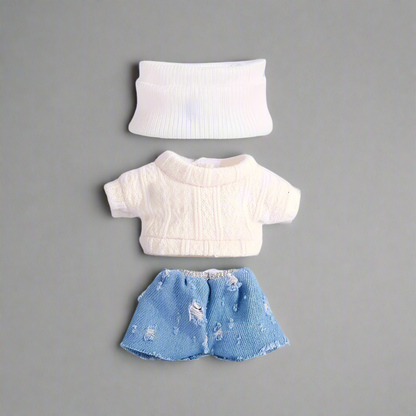 Doll Clothes Knitted Outfit Skirt
