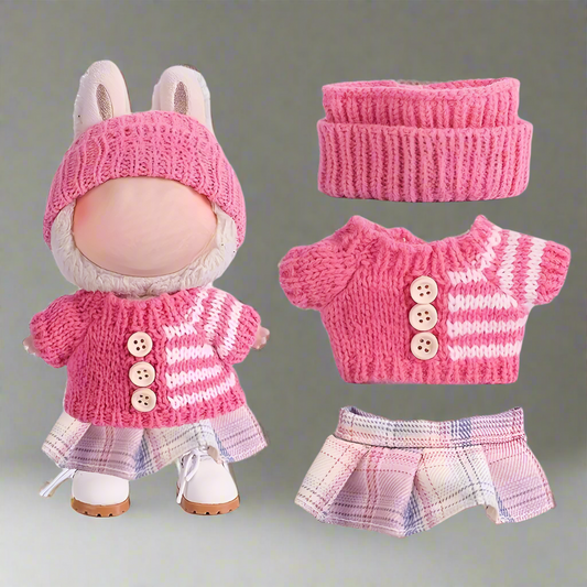 Doll Clothes Knitted Outfit Skirt