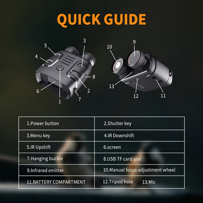 Night Vision Binoculars Hunting Gear Zoom
