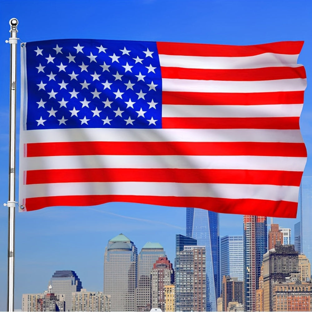 Outdoor American Flag Heavy Duty Polyester Brass Grommets